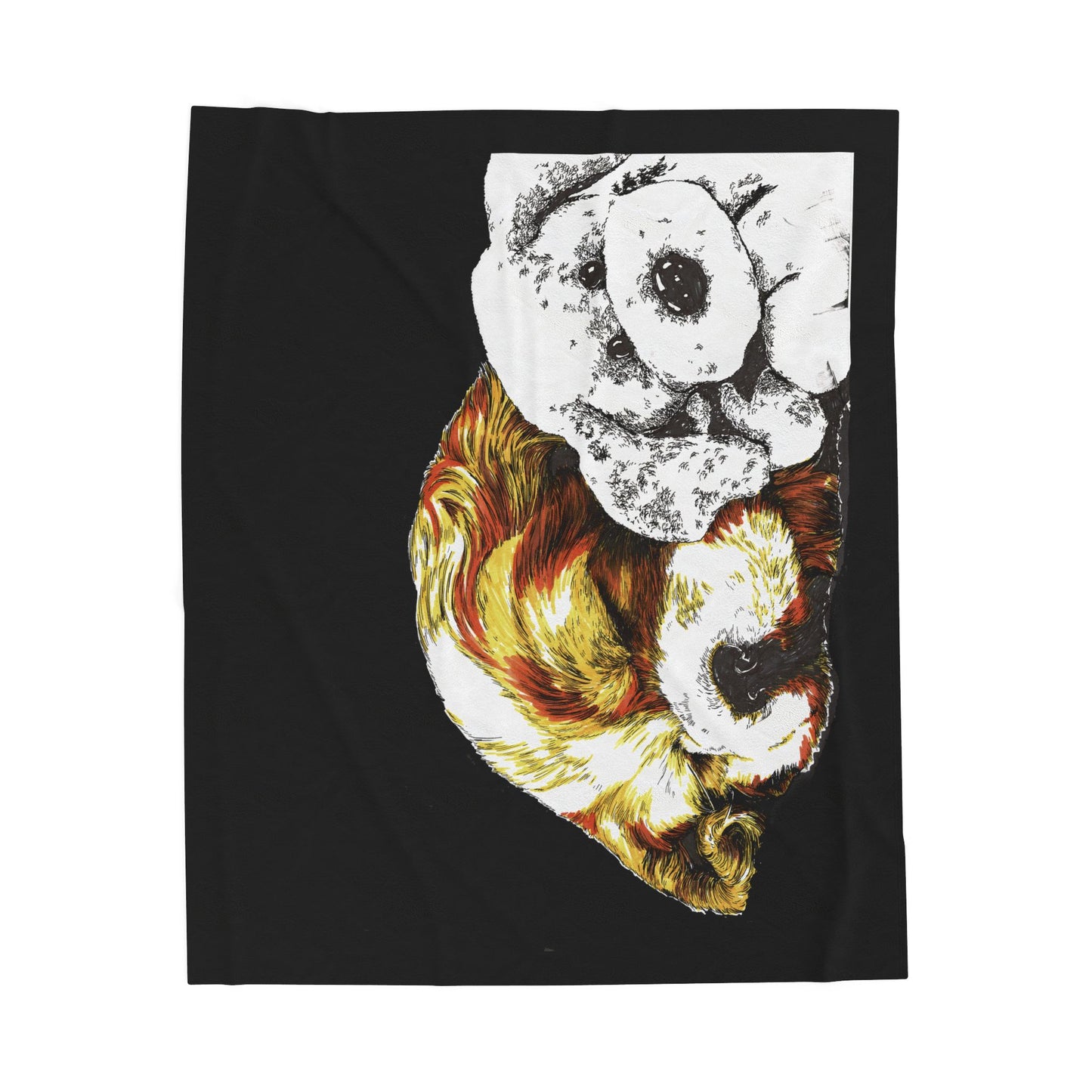 Artistic Cocker Spaniel Puppy Velveteen Plush Blanket Gift