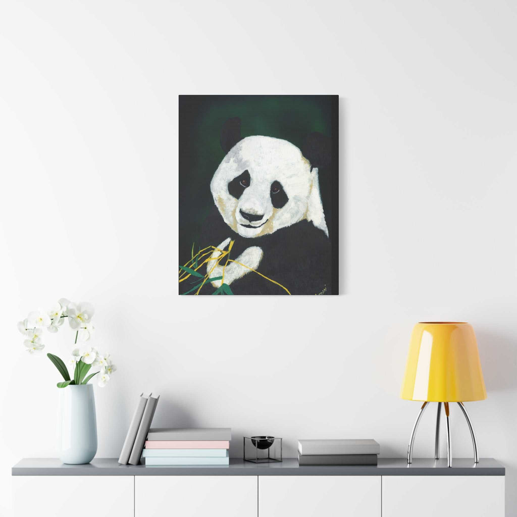 Panda Wall Art, Panda Print, Wildlife Art, Hand-Painted