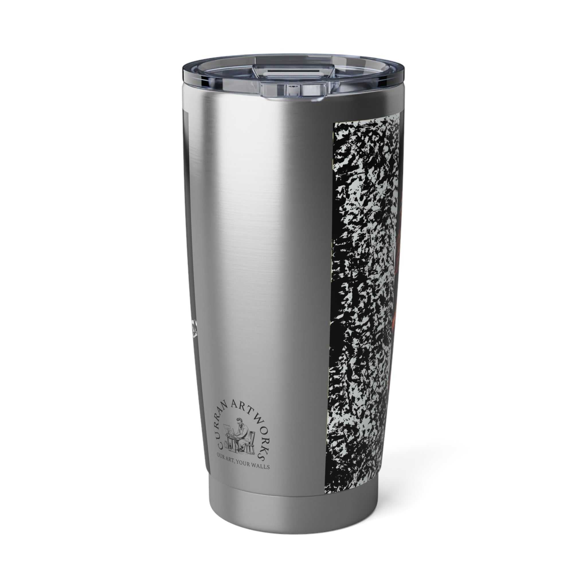 Owl Travel Mug, Original Hand Drawn Art, 20oz Tumbler