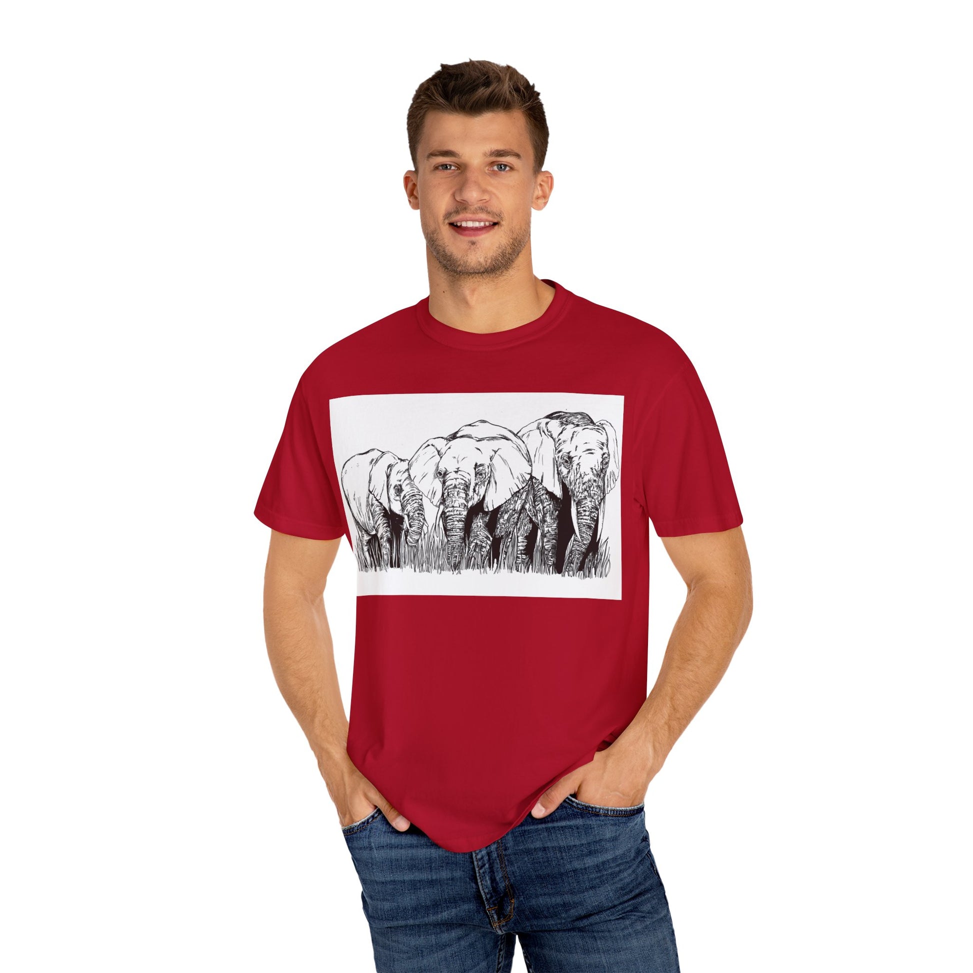 Eco-Friendly Elephant Graphic Unisex T-Shirt