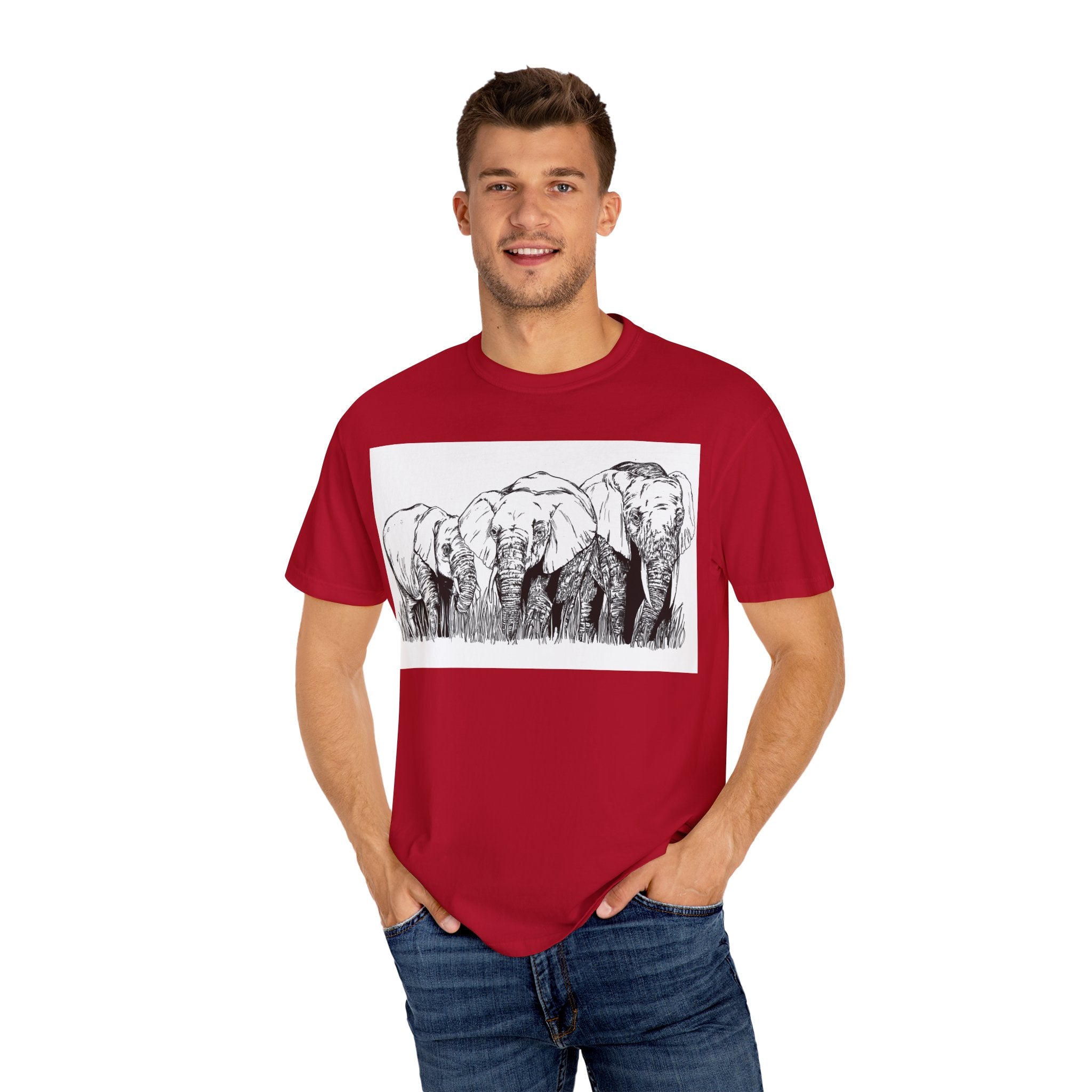 Eco-Friendly Elephant Graphic Unisex T-Shirt