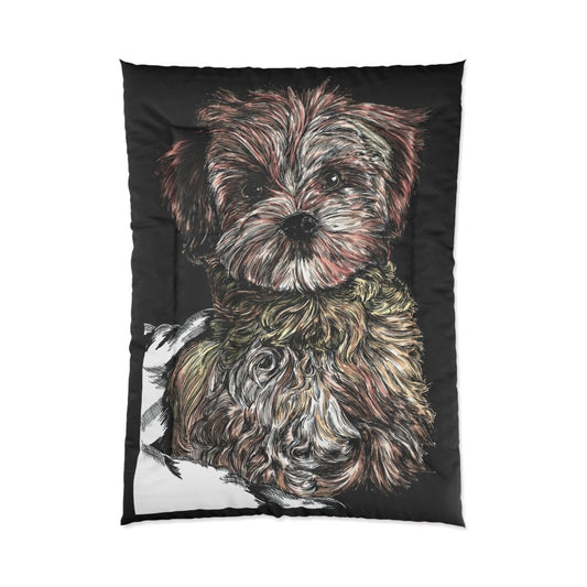 Adorable Dog Comforter - Cozy Pet - Inspired Bedding for Dog Lovers - Curran Artworks