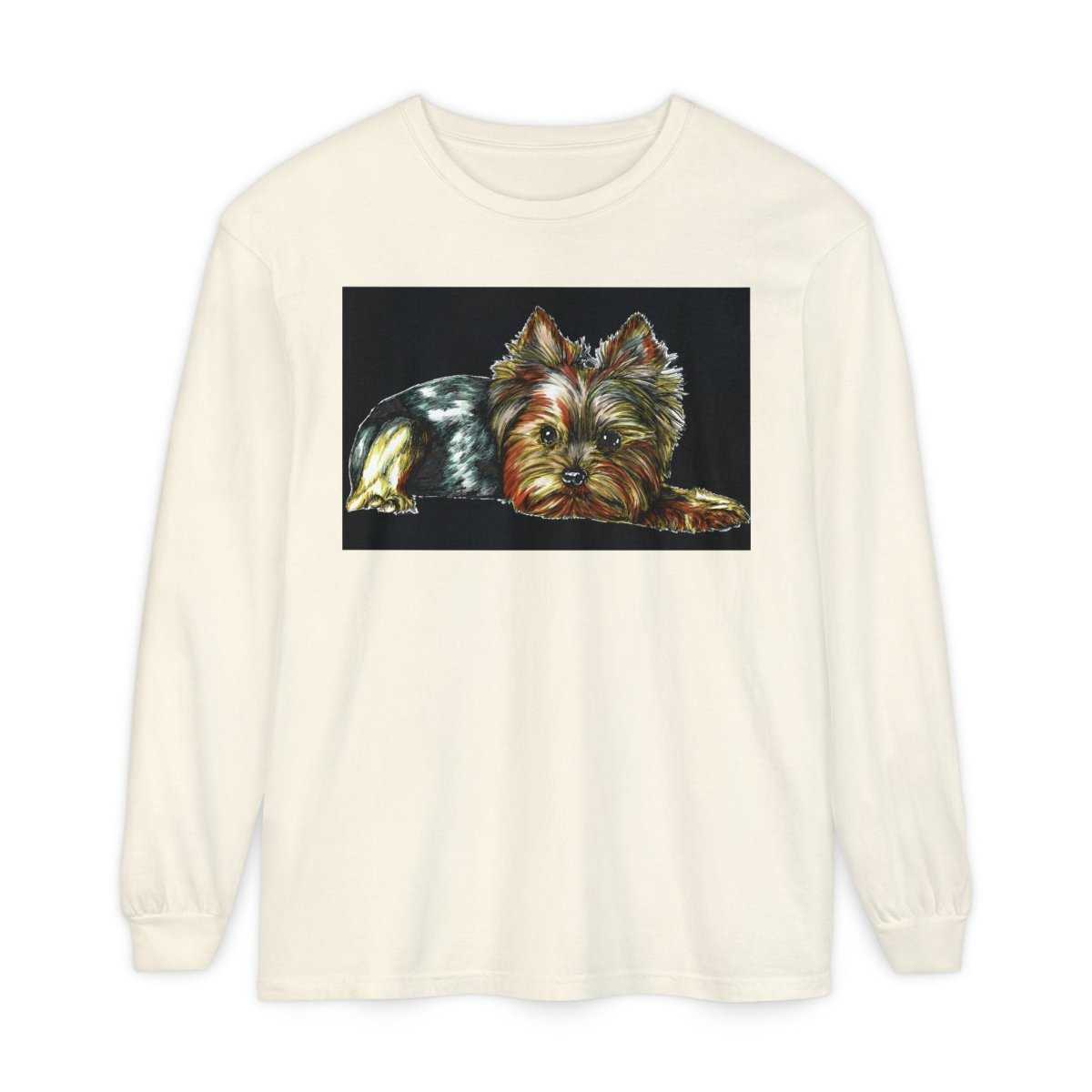 Adorable Yorkshire Terrier Long Sleeve T-Shirt for Dog Lovers - Curran Artworks