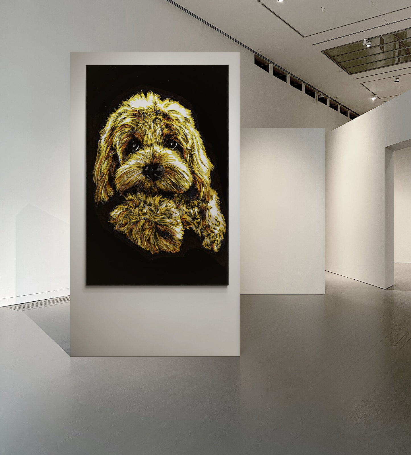 Goldendoodle Original Hand Drawn Wall Art Poster