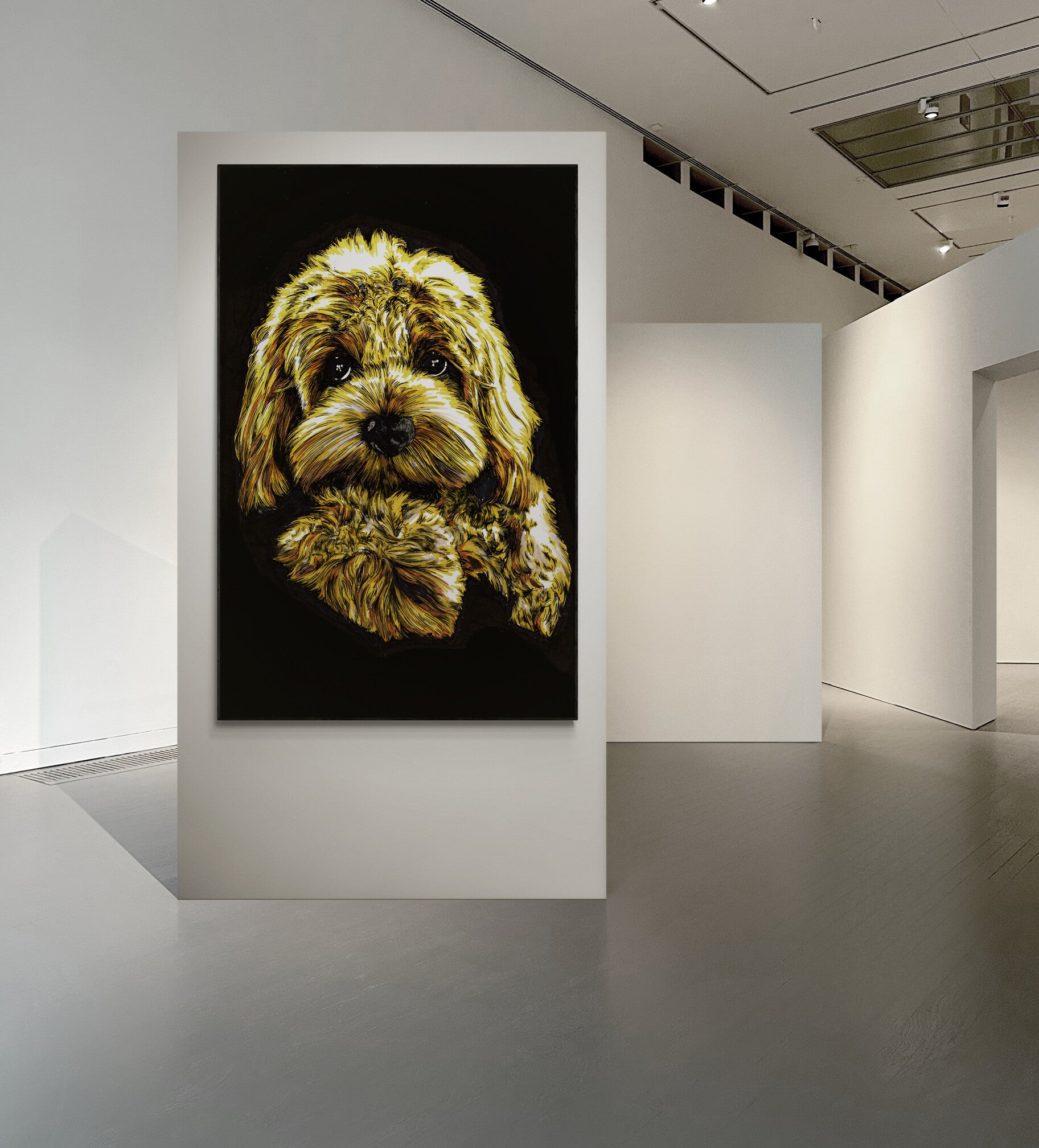 Goldendoodle Original Hand Drawn Wall Art Poster