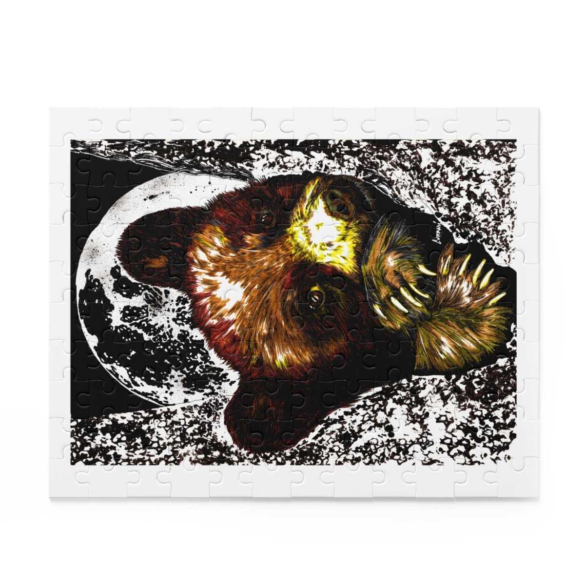 Artistic Brown Bear Cub Puzzle for Nature Lovers