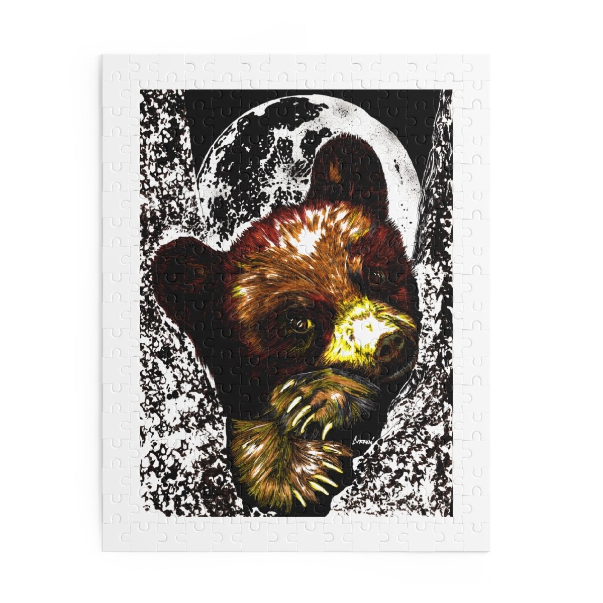 Artistic Bear Puzzle - 120, 252, 500 - Piece Jigsaw for Nature Lovers - Curran Artworks