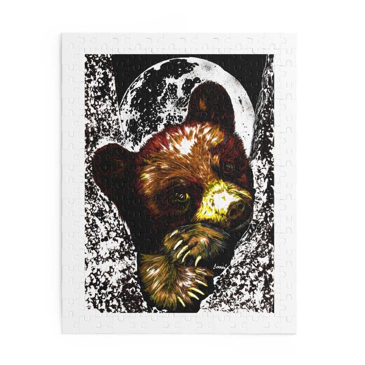 Artistic Brown Bear Cub Puzzle for Nature Lovers