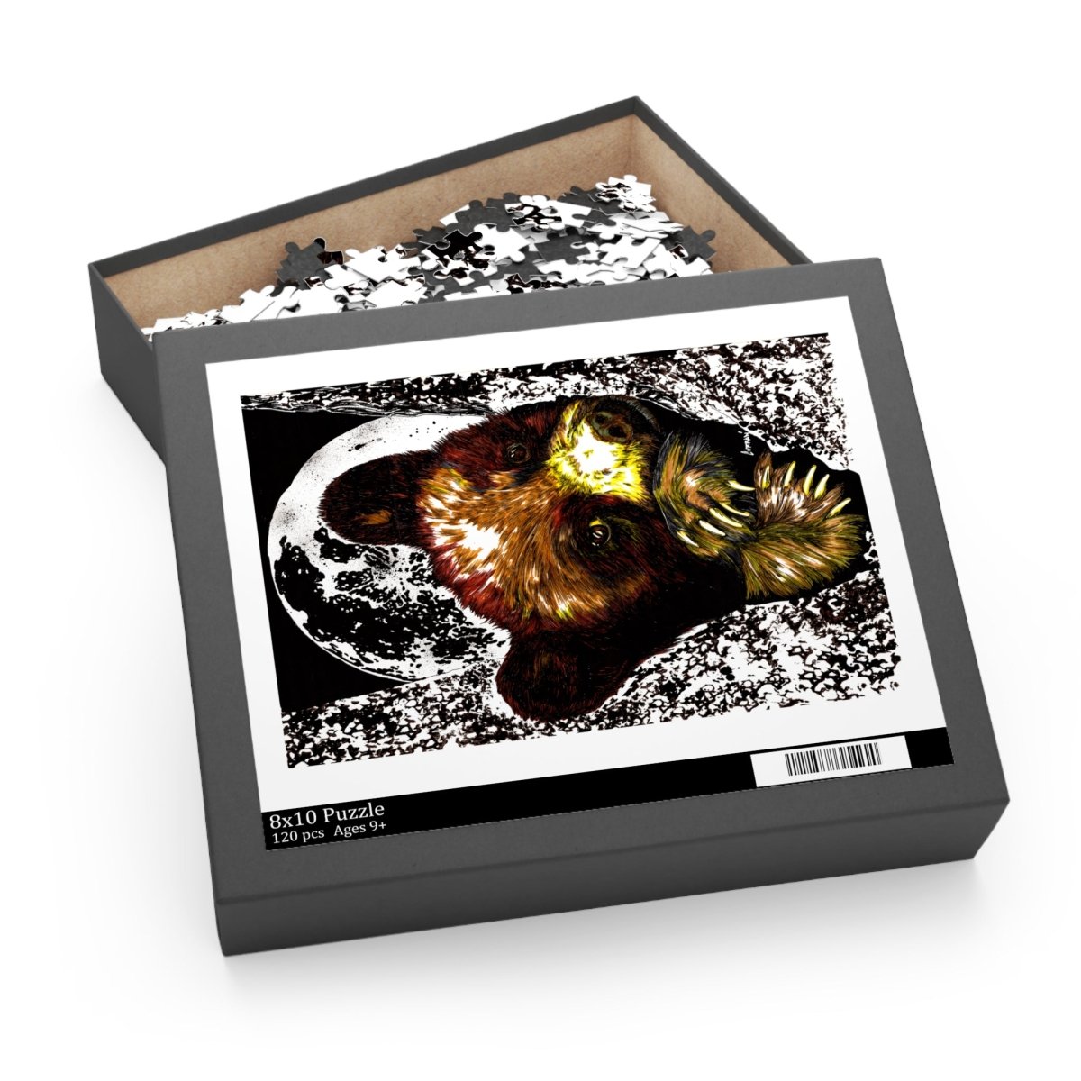 Artistic Bear Puzzle - 120, 252, 500 - Piece Jigsaw for Nature Lovers - Curran Artworks