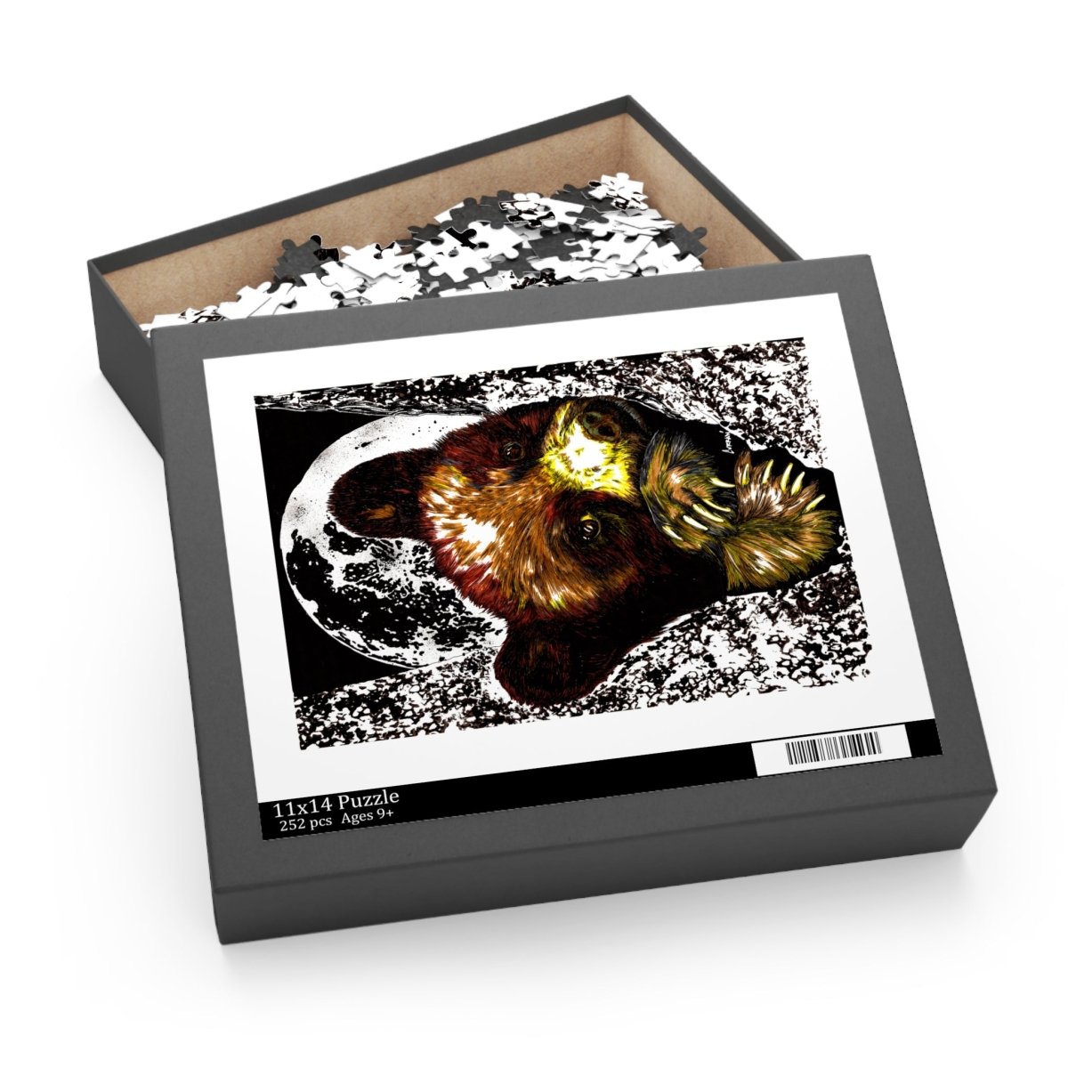 Artistic Bear Puzzle - 120, 252, 500 - Piece Jigsaw for Nature Lovers - Curran Artworks