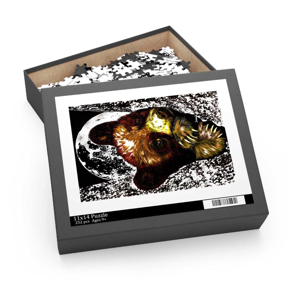 Artistic Brown Bear Cub Puzzle for Nature Lovers
