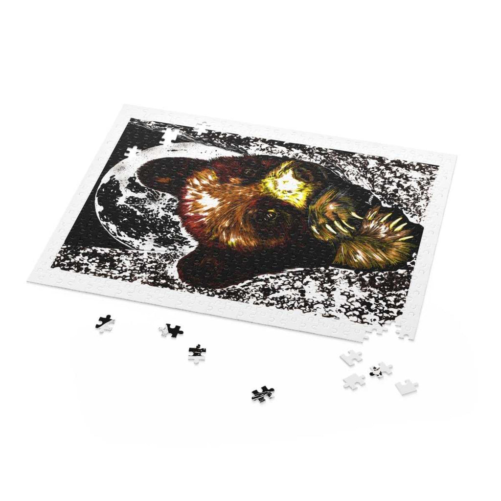 Artistic Brown Bear Cub Puzzle for Nature Lovers