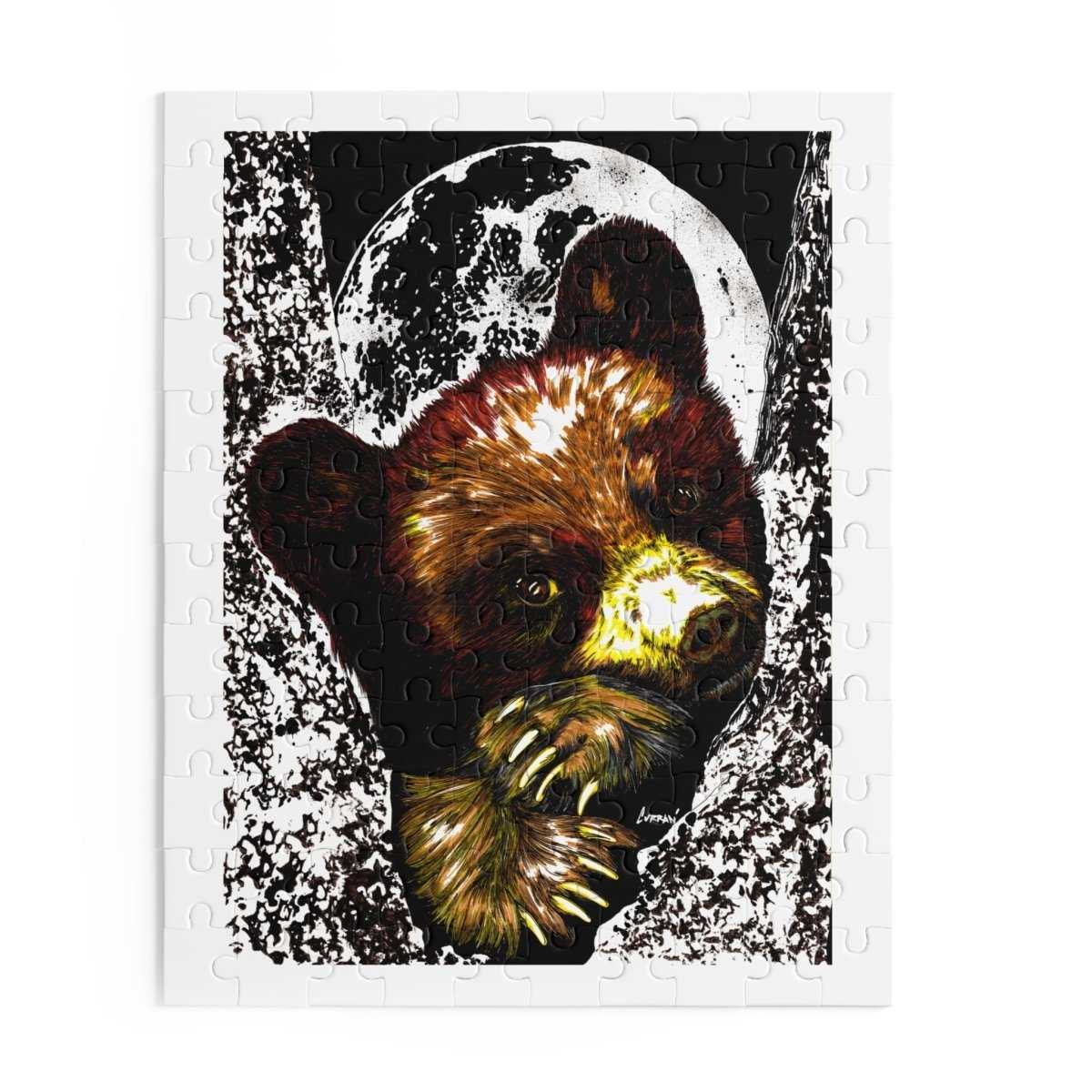 Artistic Brown Bear Cub Puzzle for Nature Lovers