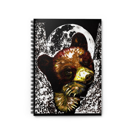 Artistic Brown Bear Cub Spiral Notebook, Perfect for Nature Lovers - Curran Artworks