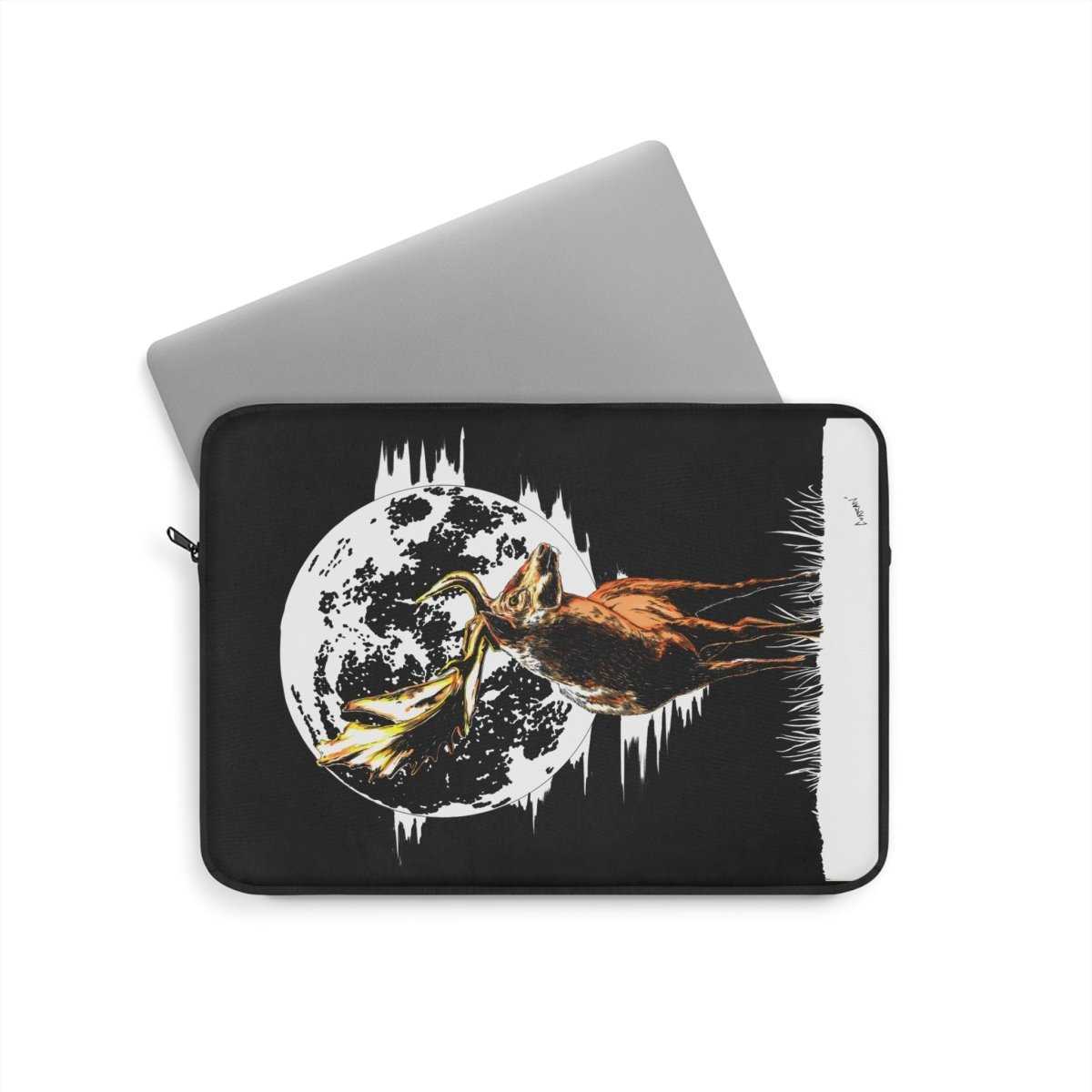 Artistic Deer Hand Drawn Wildlife Laptop Sleeve