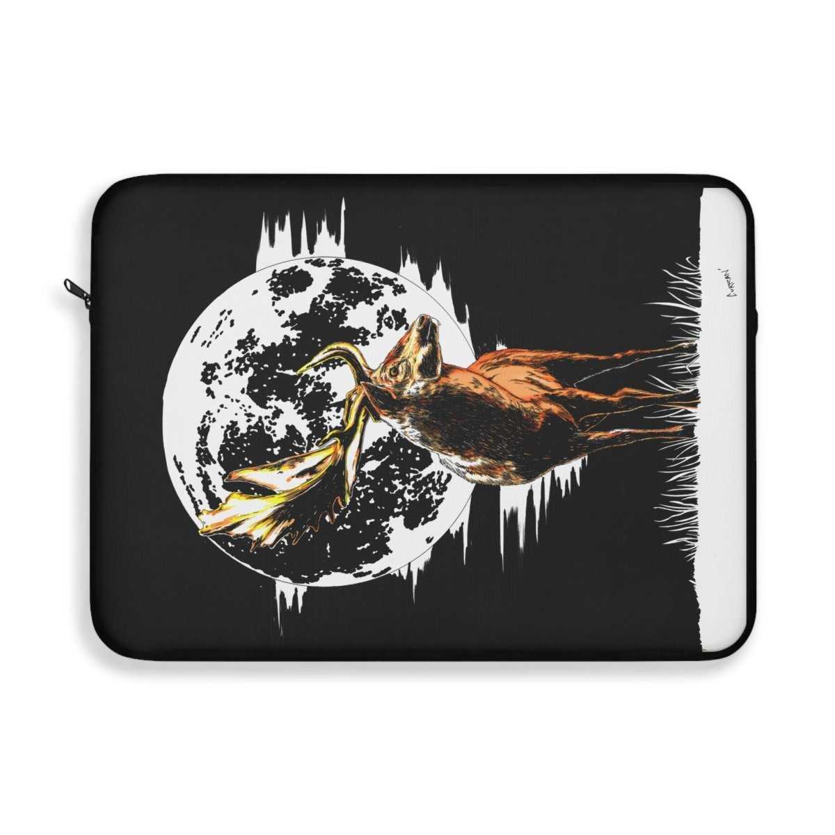 Artistic Deer Hand Drawn Wildlife Laptop Sleeve