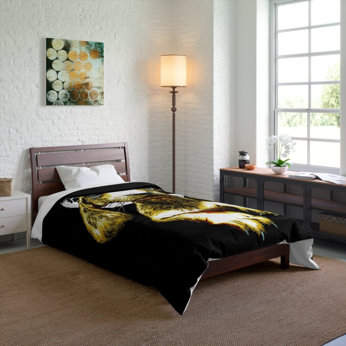 Artistic Dog Comforter - Cozy Pet - Inspired Bedding - Curran Artworks