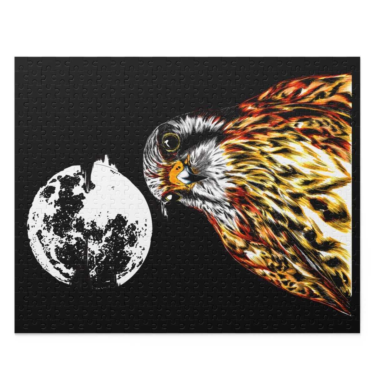 Artistic Falcon Moon Puzzle