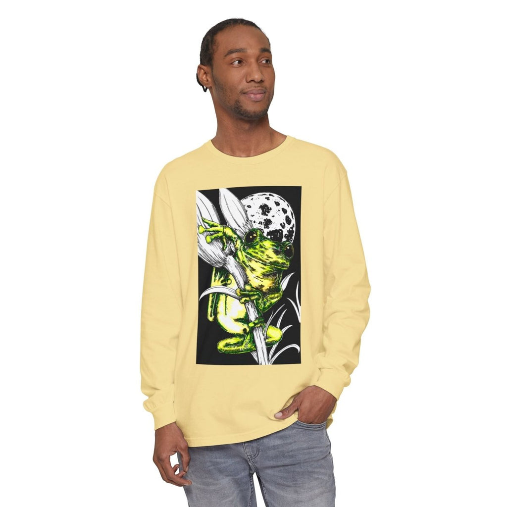 Artistic Frog Eco - Friendly Graphic Long Sleeve T-Shirt - Curran Artworks