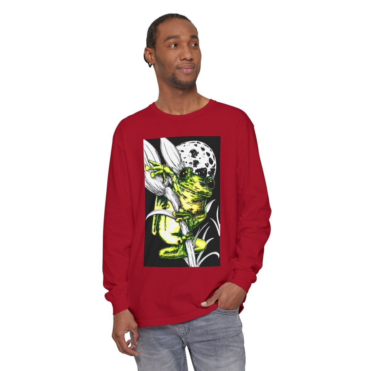 Artistic Frog Eco - Friendly Graphic Long Sleeve T-Shirt - Curran Artworks
