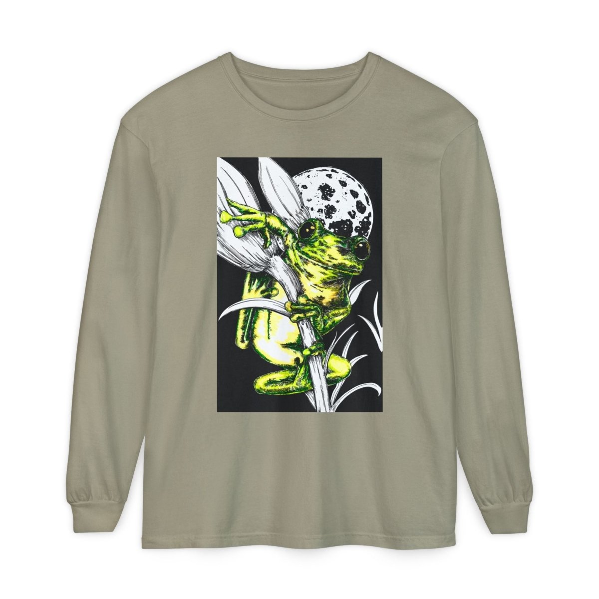 Artistic Frog Eco - Friendly Graphic Long Sleeve T-Shirt - Curran Artworks
