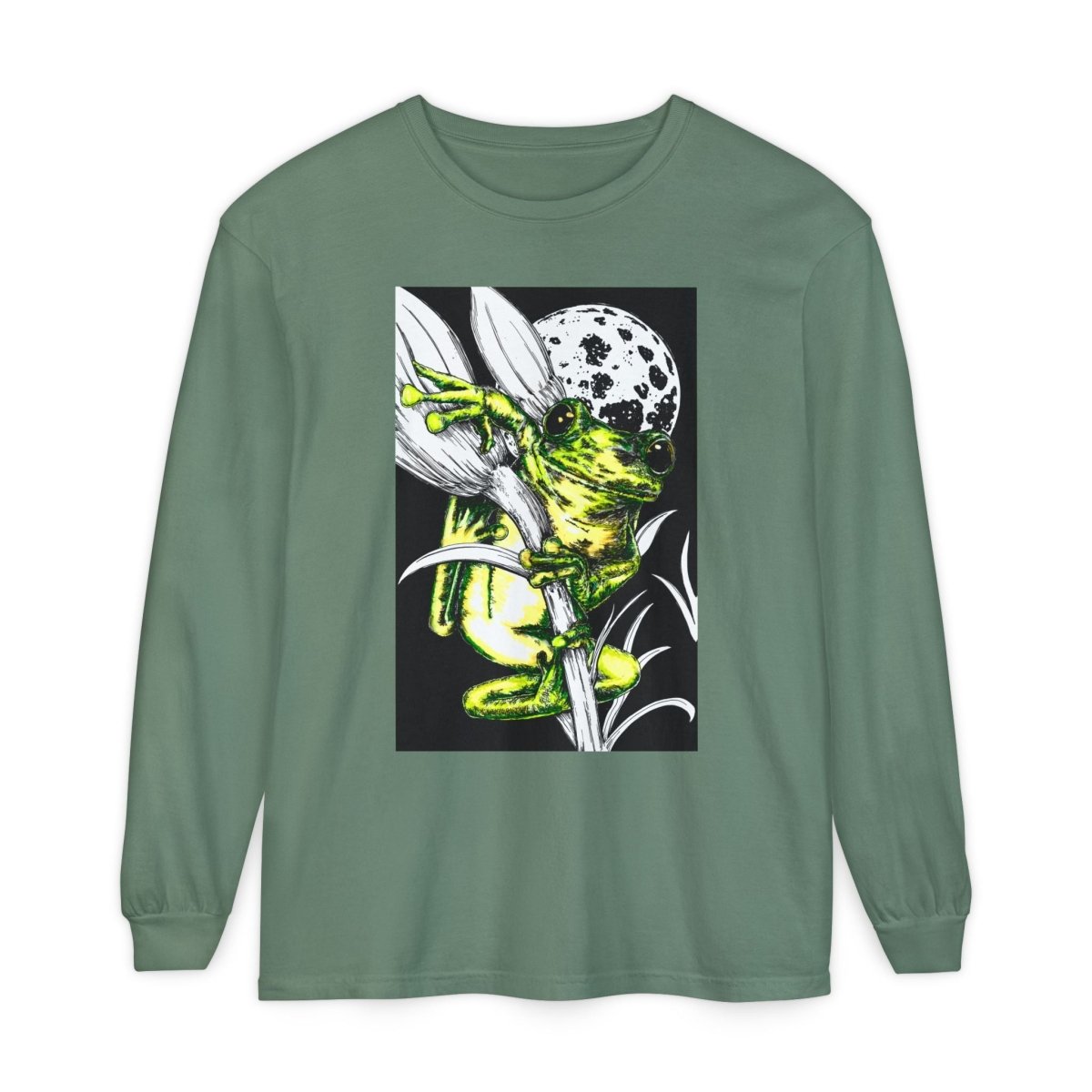 Artistic Frog Eco - Friendly Graphic Long Sleeve T-Shirt - Curran Artworks