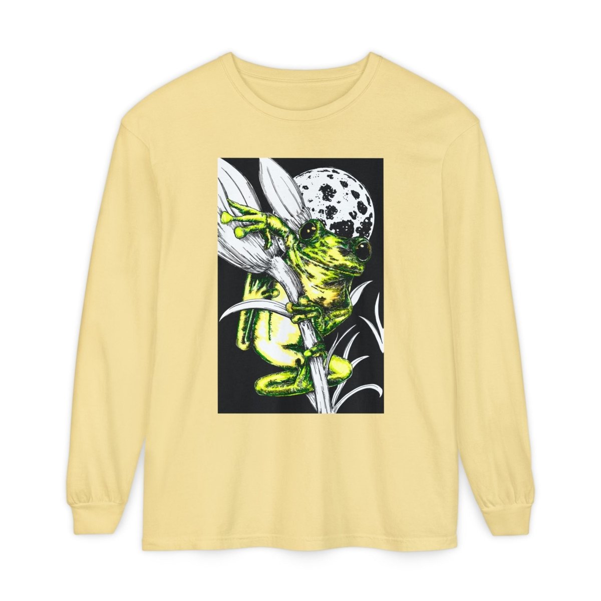 Artistic Frog Eco - Friendly Graphic Long Sleeve T-Shirt - Curran Artworks