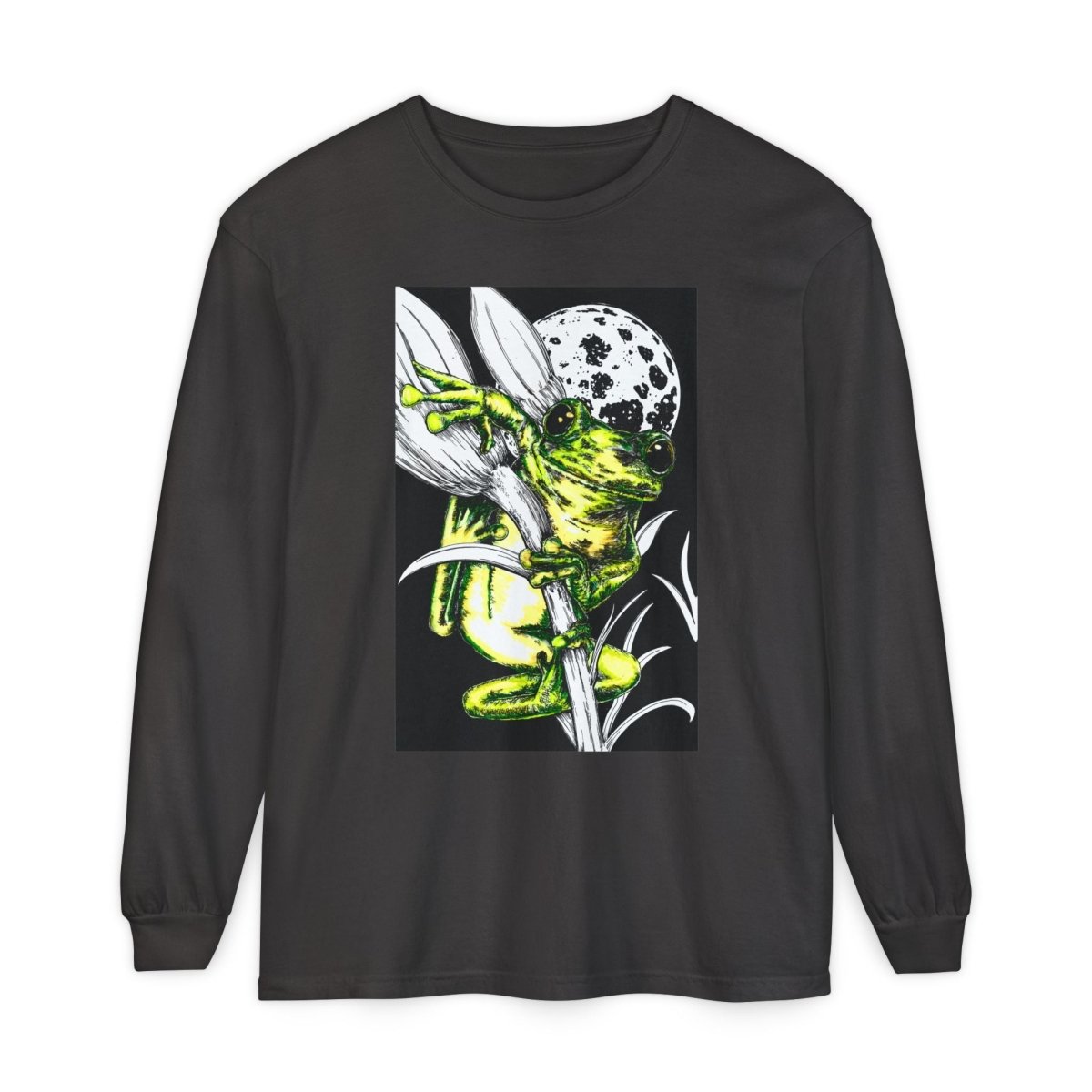 Artistic Frog Eco - Friendly Graphic Long Sleeve T-Shirt - Curran Artworks