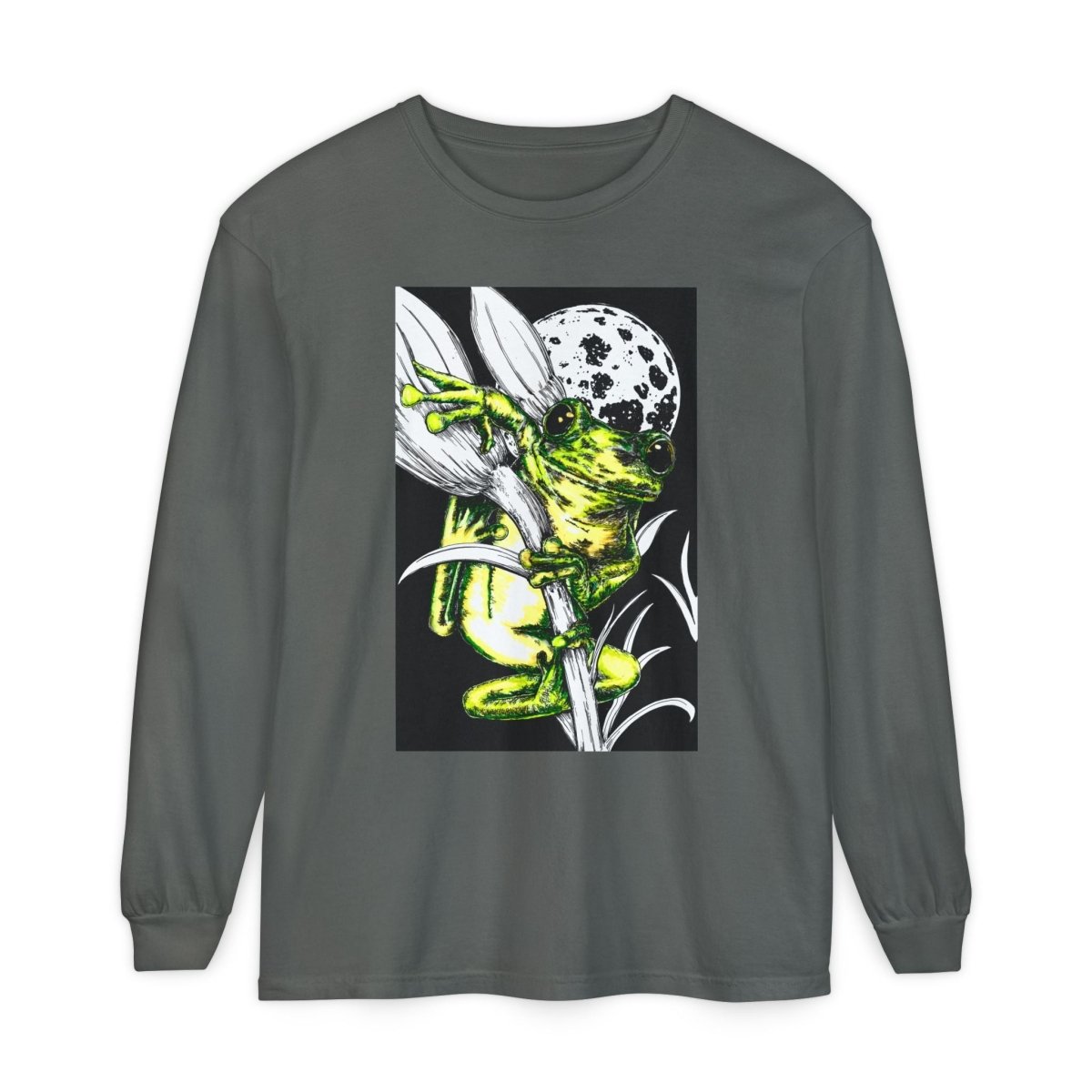Artistic Frog Eco - Friendly Graphic Long Sleeve T-Shirt - Curran Artworks