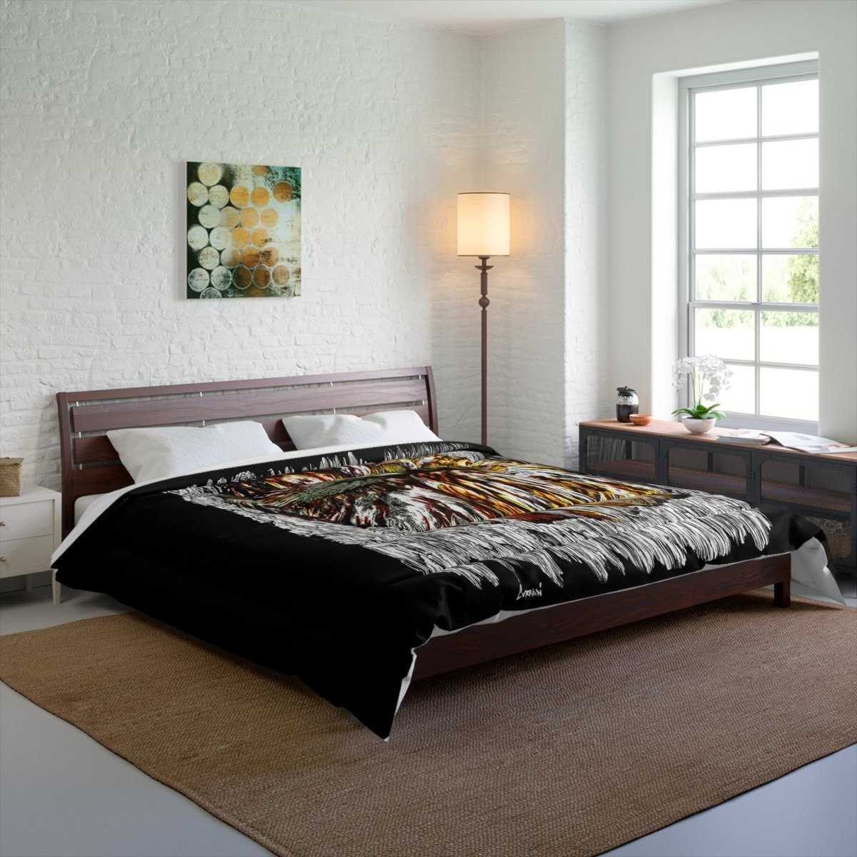Artistic Owl Comforter Cozy Bedding for Nature Lovers