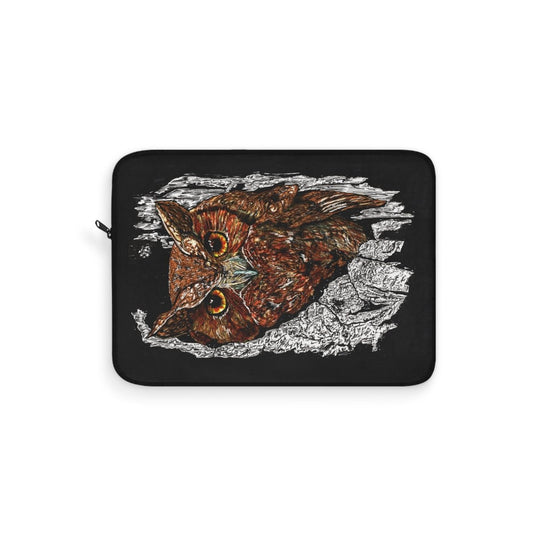 Artistic Owl Laptop Sleeve - Unique Protection for Your Device - Curran Artworks