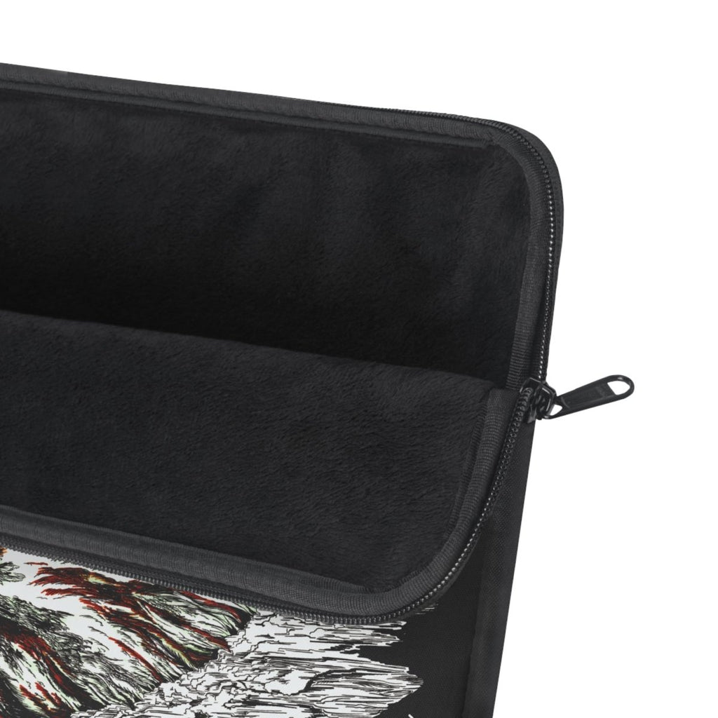 Artistic Owl Laptop Sleeve with Abstract Design - Perfect Gift - Curran Artworks