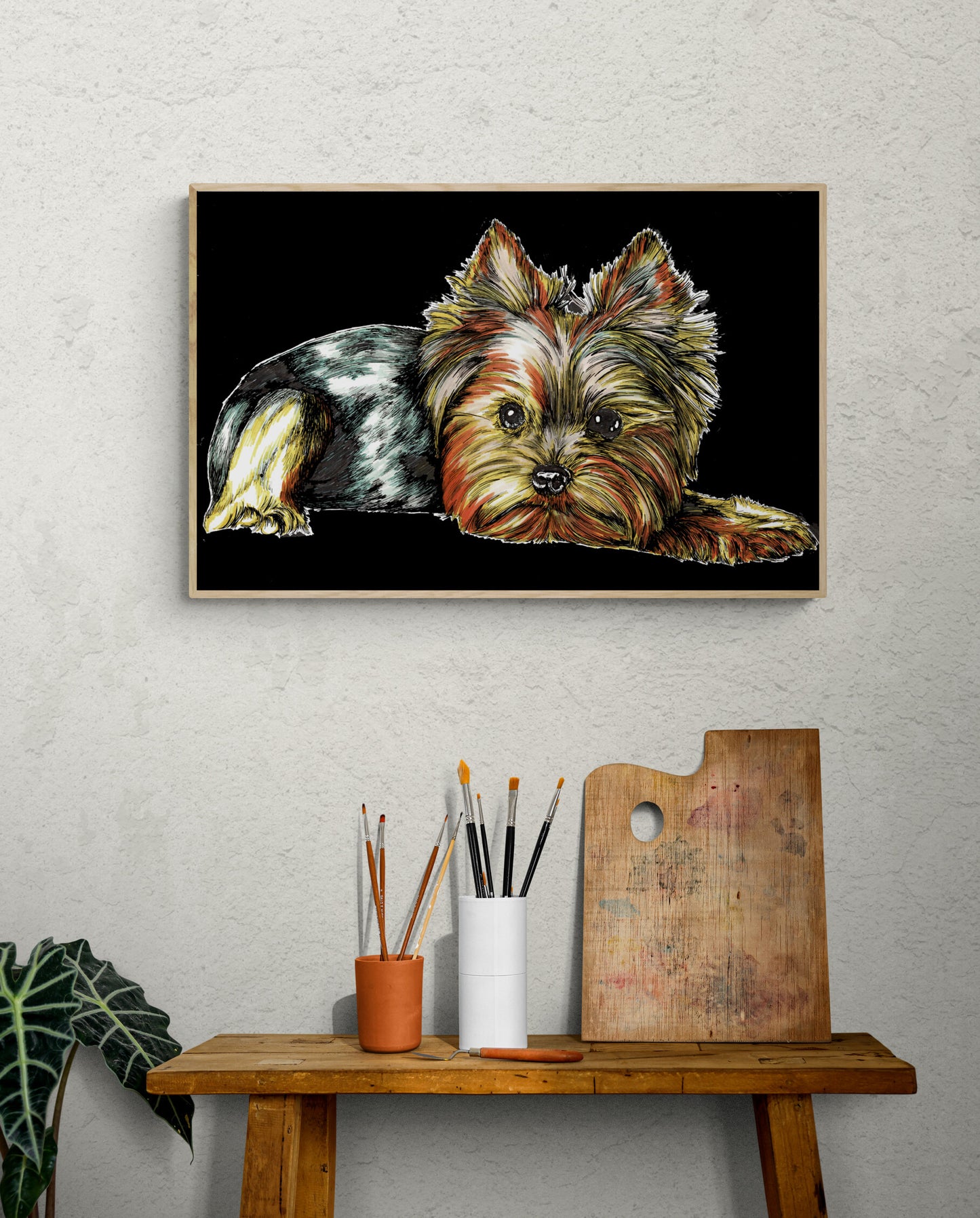 Yorkie Terrier 2 Wall Art Poster