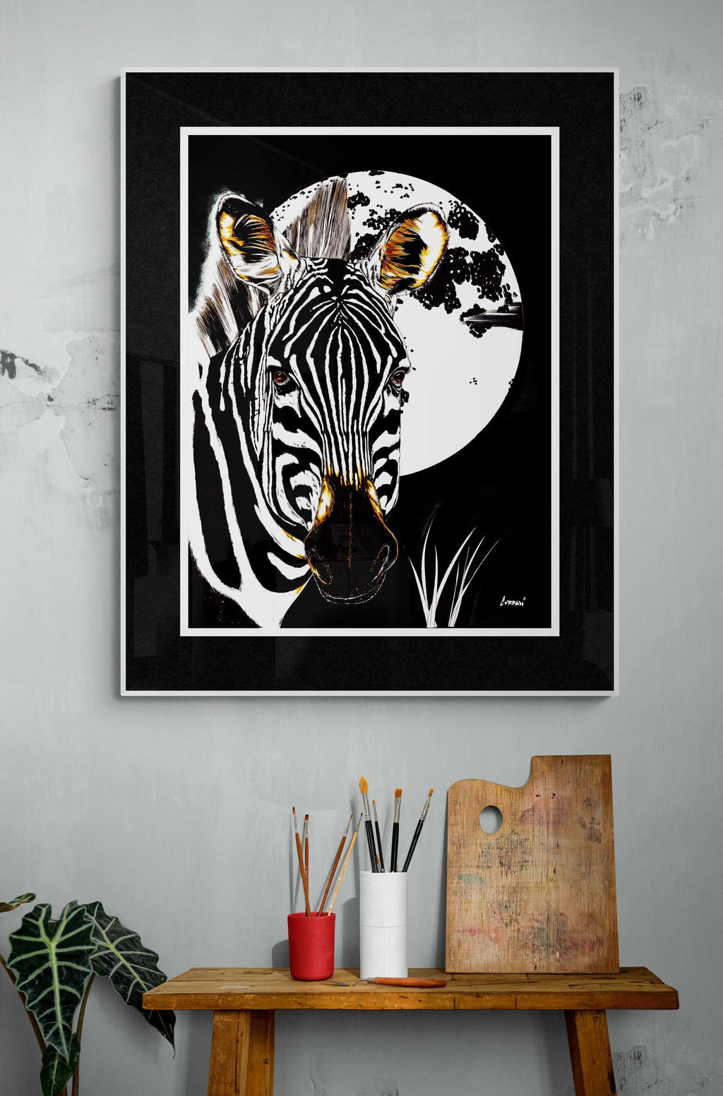 Transform your space with our stunning Zebra Original Hand Drawn Wall Art Poster. Elevate your walls with this unique, handcrafted piece.