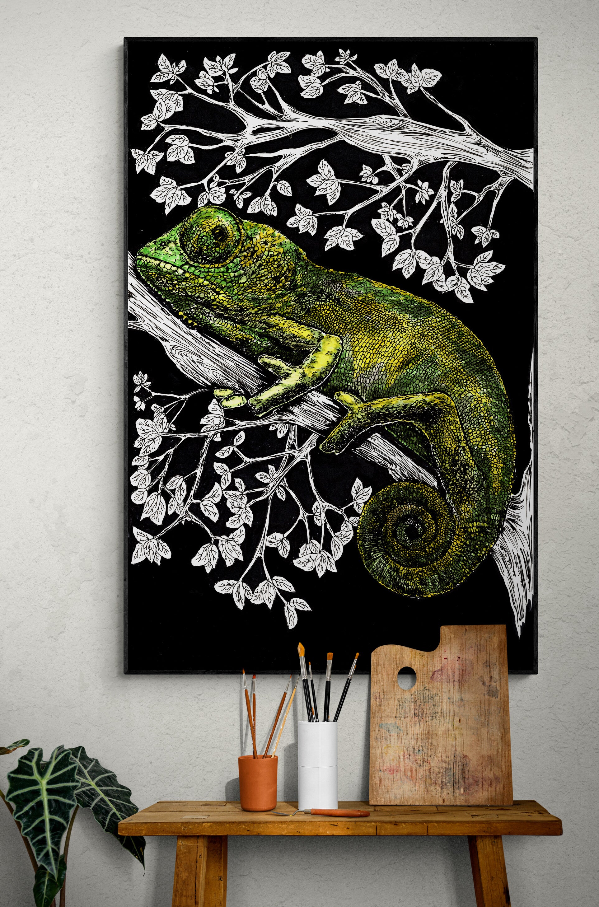 Chameleon 2 Wall Art Poster Print of Original Art