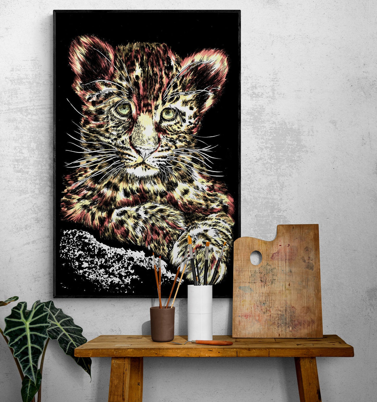 Leopard Wall Art Poster