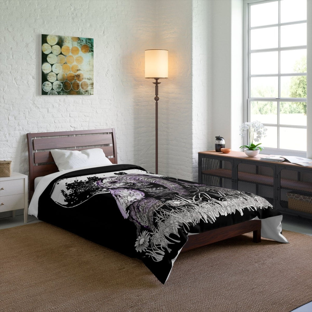 Baby Elephant Comforter - Cozy Bedding for Animal Lovers - Curran Artworks