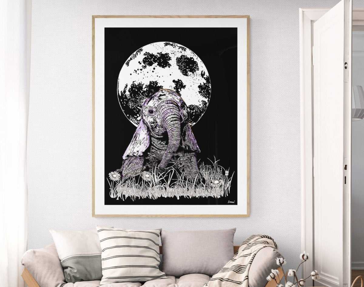 Baby Elephant Digital Download by Curran Artworks