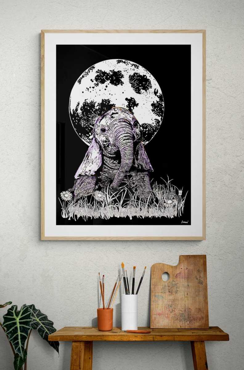 Baby Elephant Digital Download by Curran Artworks