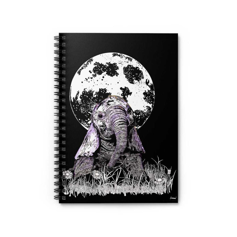 Baby Elephant Spiral Notebook, Ruled Lines for Nature Lovers