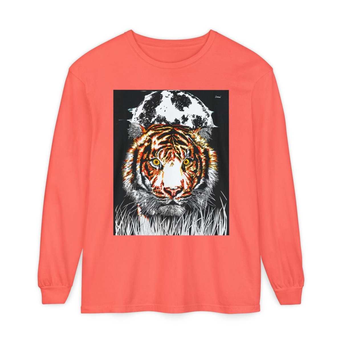 Bold Tiger Long Sleeve T-Shirt for Nature Lovers