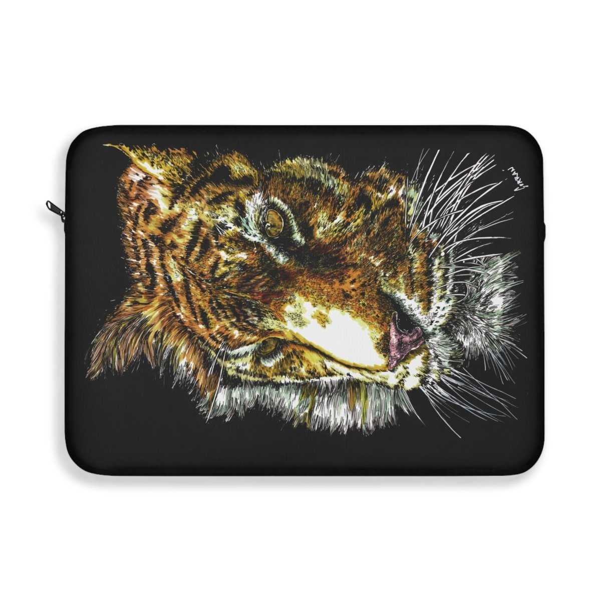 Bold Tiger Print Laptop Sleeve – Protection for Tech Lovers
