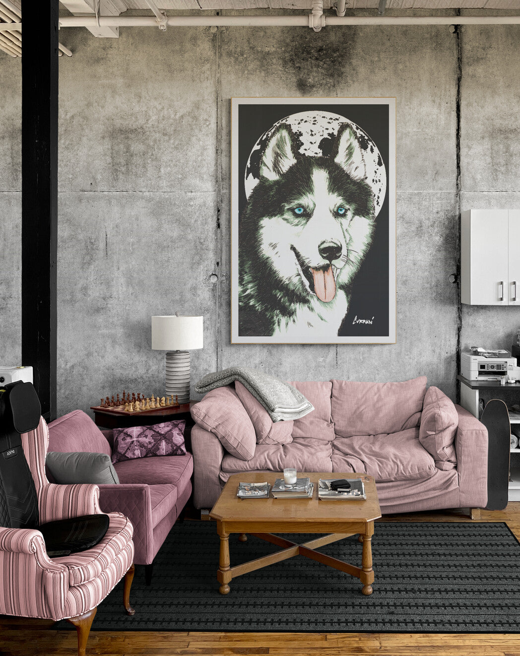 Siberian Husky Wall Art Poster