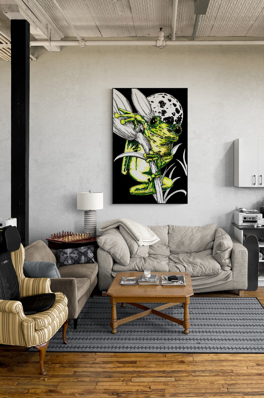 Frog 1 Original Hand Drawn Wall Art Poster