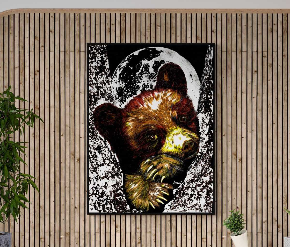 Brown Bear Cub Digital Download by Kris Curran
