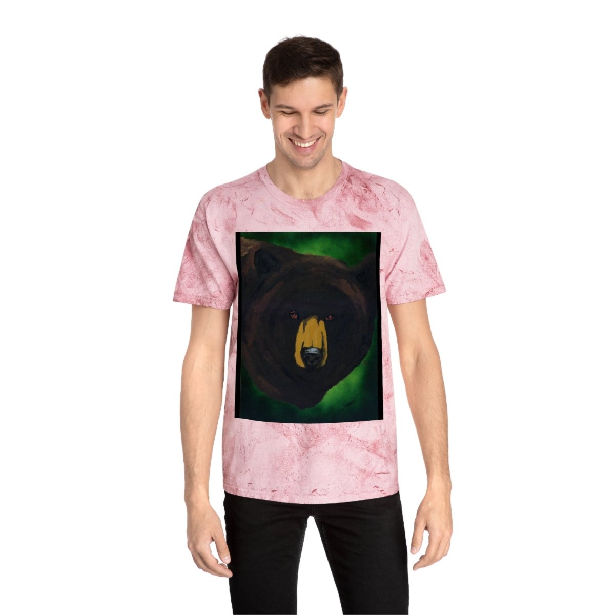 Brown Bear Unisex Color Blast T-Shirt – Nature - Inspired Art for Wildlife Lovers - Curran Artworks