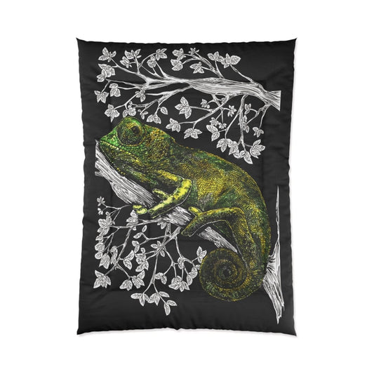 Chameleon Comforter - Vibrant Nature - Inspired Bedding - Curran Artworks