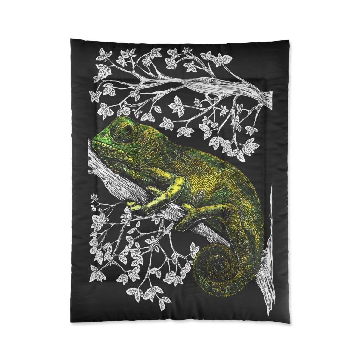 Chameleon Comforter - Vibrant Nature - Inspired Bedding - Curran Artworks
