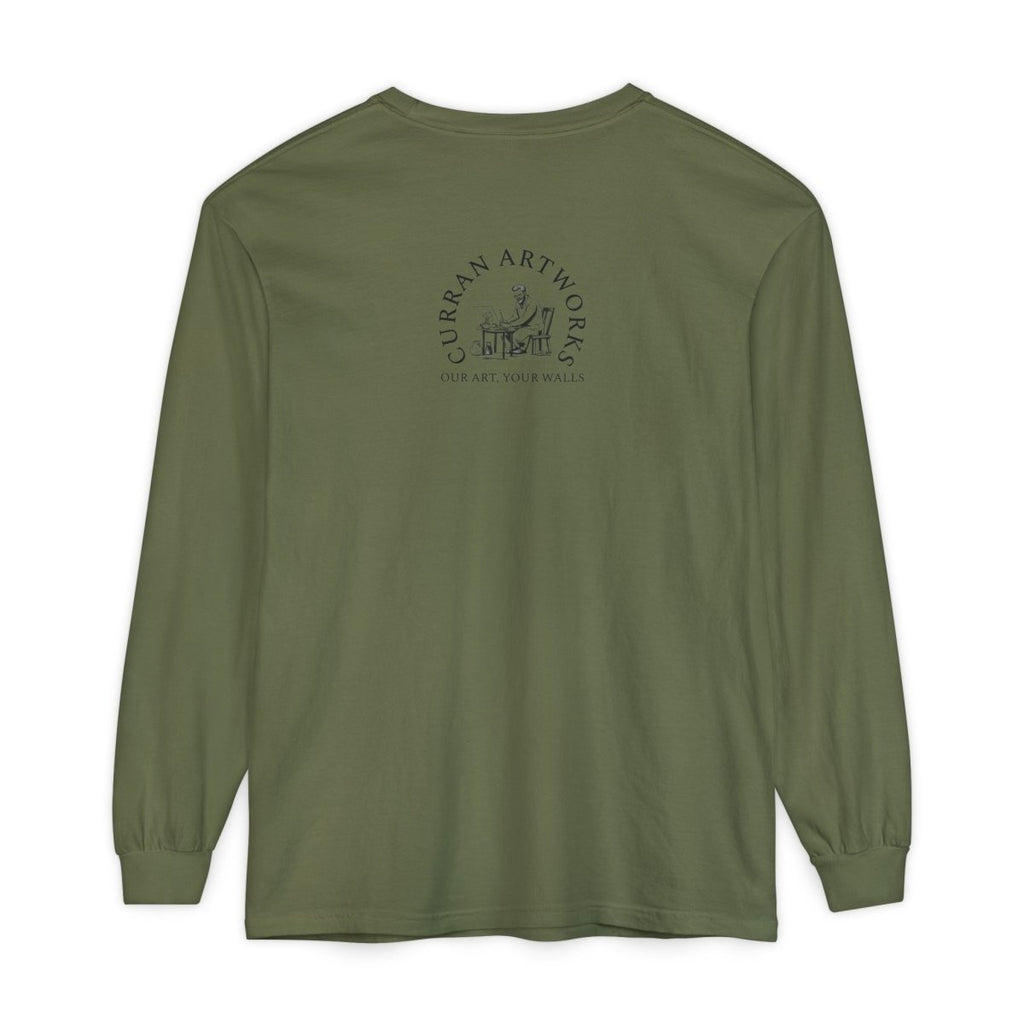 Chameleon Long Sleeve T-Shirt - Nature - Inspired Oversized Style - Curran Artworks