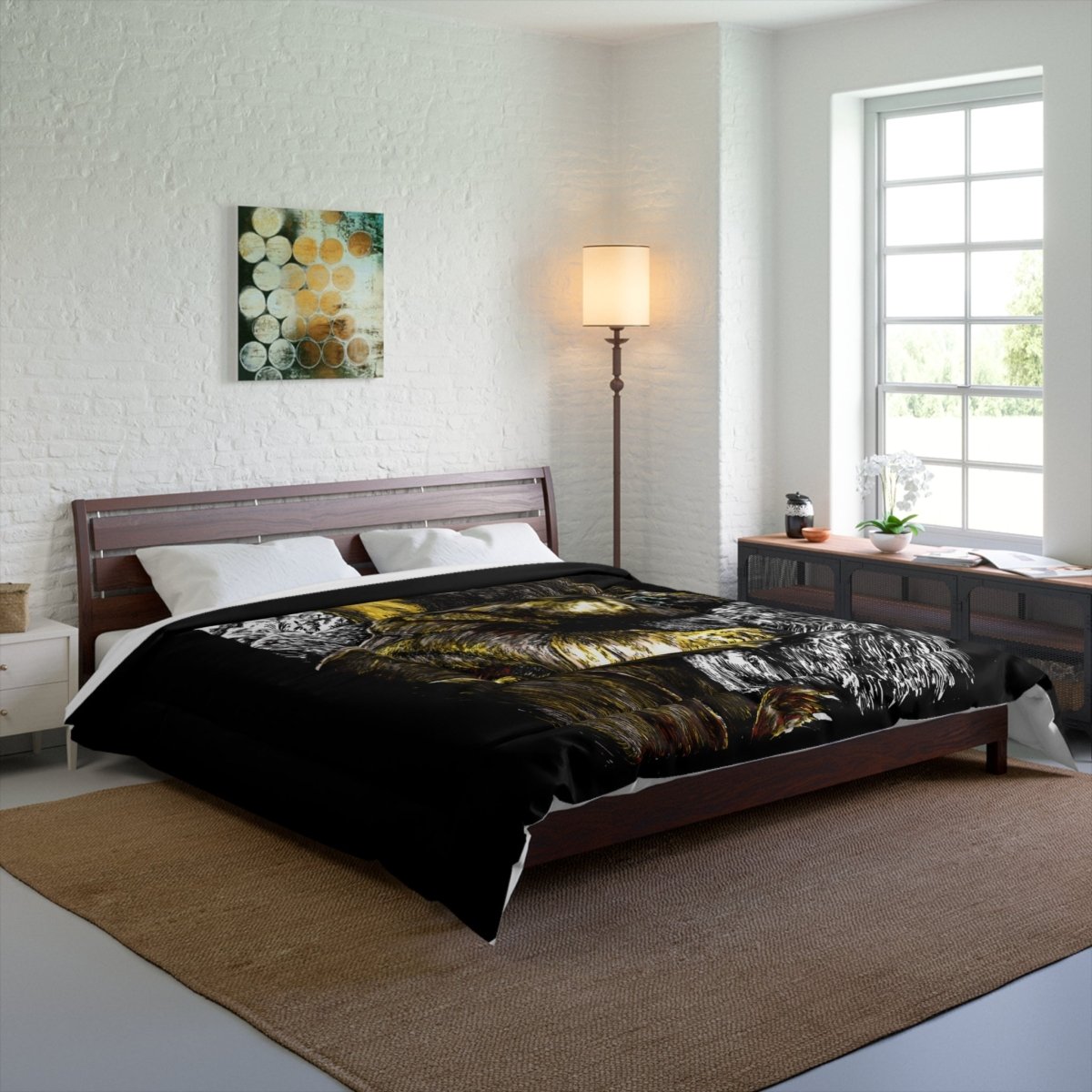 Charming French Bulldog Comforter - Cozy Pet - Inspired Bedding for Dog Lovers - Curran Artworks